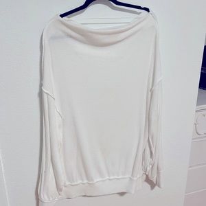 Free people ballon long sleeve cuffed collar shirt.